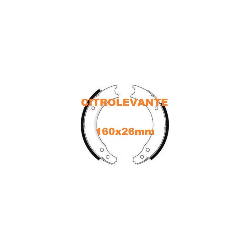 ZAPATAS TRAS 160x26mm