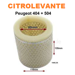 FILTRO AIRE 404, 405 Diesel