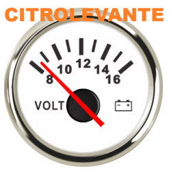 VOLTIMETRO BLANCO BORDE...